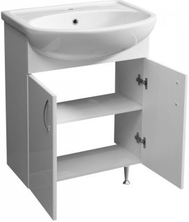 Тумба под раковину Stella Polar Концепт ЭКО 60см белый SP-00000395